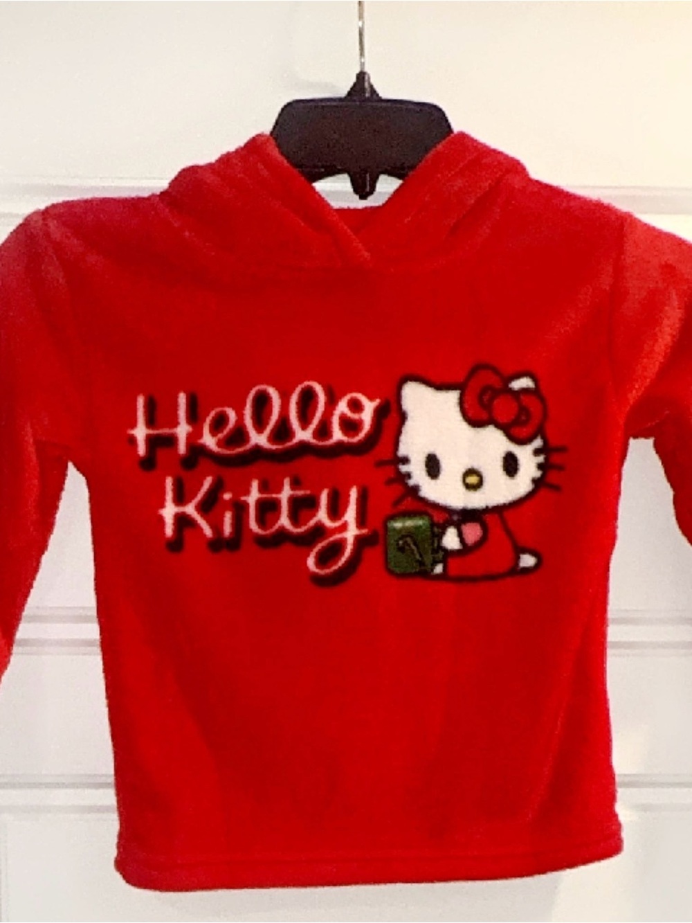 Sanrio Hello Kitty Red Fleece Hoodie for Kids